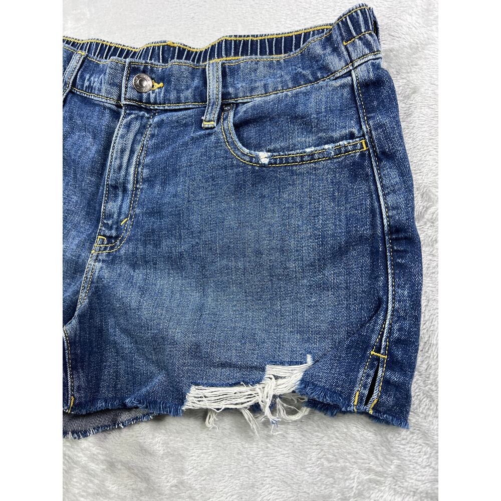 Aerie Distressed Medium 32 Denim Shorts High Rise Cutoff Festival Coachella NWT - Picture 6 of 7
